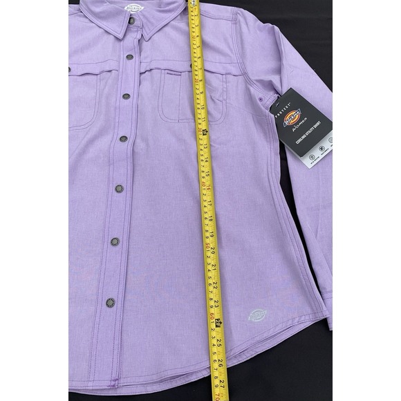 Dickies Womens Long‑Sleeve Temp‑IQ® Cooling Western Shirt Lavender Purple Medium - Picture 6 of 8